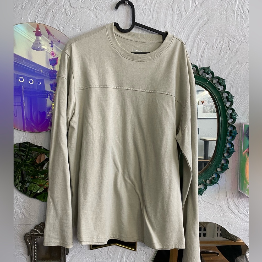 Two Everlane football tees - black and tan - Picture 3 of 6